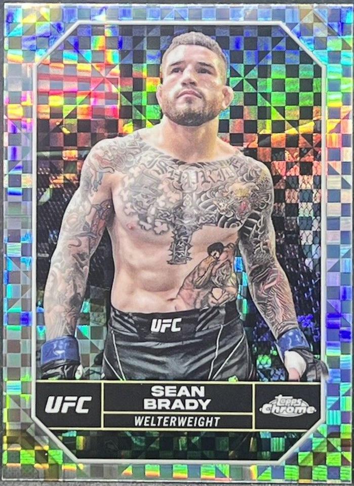 Sean Brady 2024 Topps Chrome UFC Base #172 X-Fractor