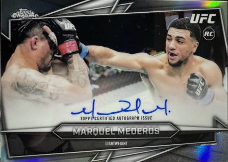 Marquel Mederos 2026 Topps Chrome UFC Base Autographs #BAV-MM Orange Refractor