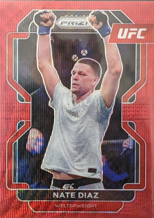 Nate Diaz 2022 Panini Prizm UFC Base #150 Red