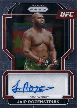 Jairzinho Rozenstruik 2022 Panini Prizm UFC Signatures #56 Black