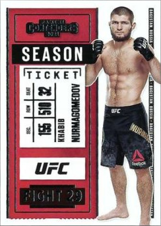 Khabib Nurmagomedov 2021 Panini Chronicles UFC Base Contenders Season Ticket #2 Gold