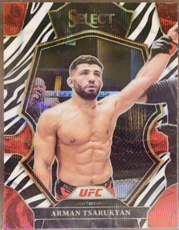 Arman Tsarukyan 2023 Panini Select UFC Premier Level #188 Zebra