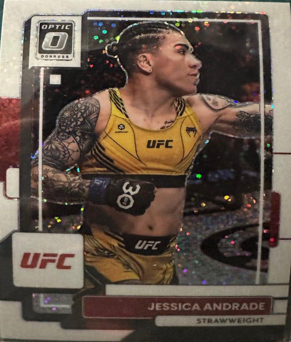 Jessica Andrade 2023 Panini Donruss Optic UFC Base #28 White Sparkle