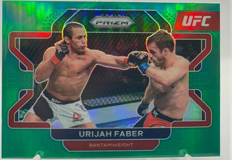 Urijah Faber 2022 Panini Prizm UFC Base #42 Green