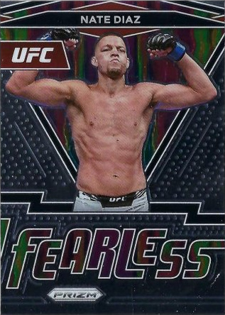 Nate Diaz 2022 Panini Prizm UFC Fearless #13 Black