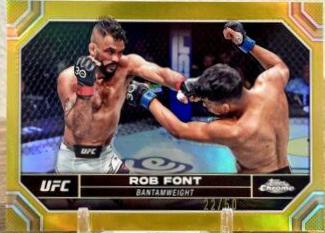 Rob Font 2024 Topps Chrome UFC Base #164 Gold Refractor