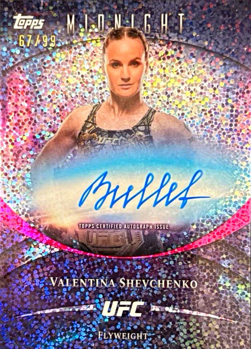 Valentina Shevchenko 2026 Topps Midnight UFC Base Autographs #BAV-VS Twilight