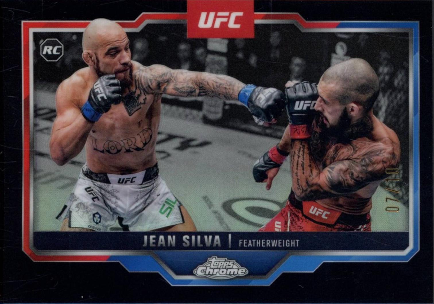 Jean Silva 2025 Topps Chrome UFC Base #56 Black Refractor
