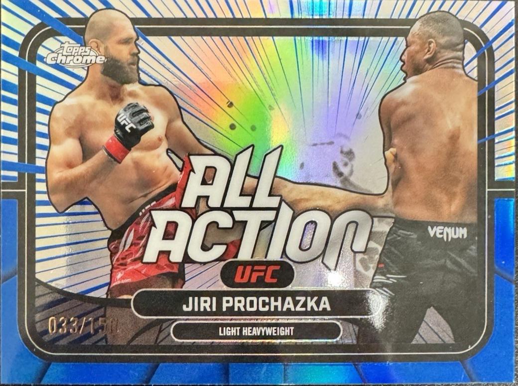 Jiri Prochazka 2026 Topps Chrome UFC All-Action #AA-30 Blue Refractor