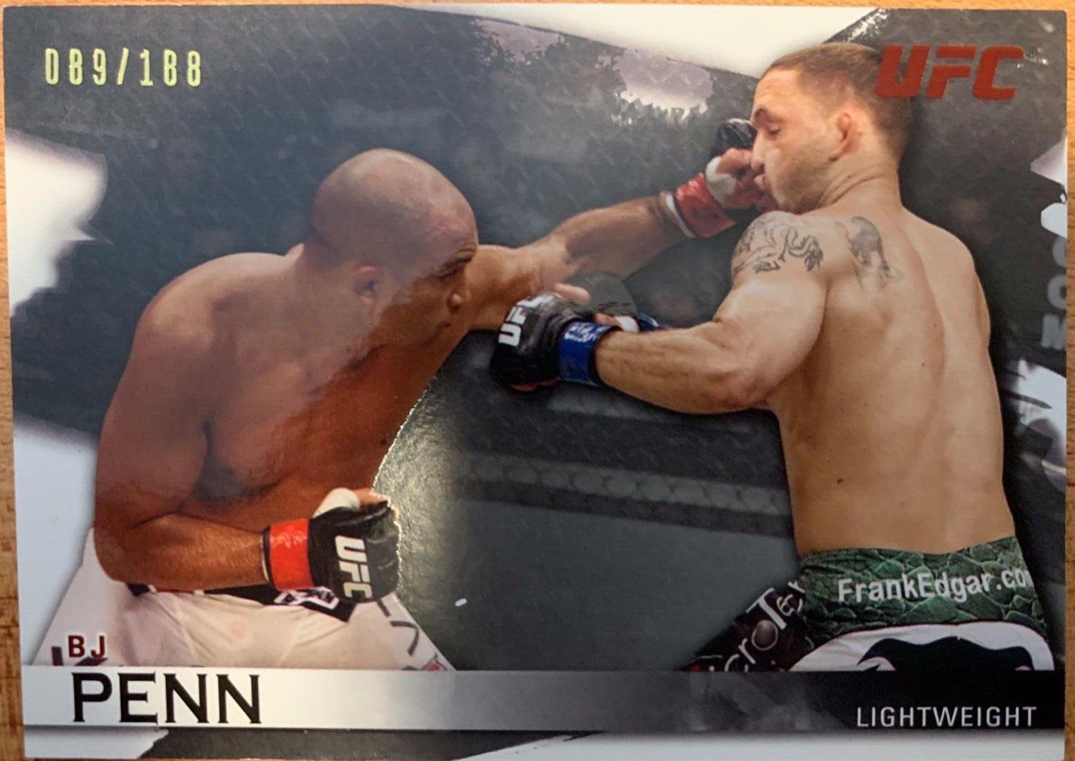 BJ Penn 2010 Topps UFC Knockout Base #16 Silver