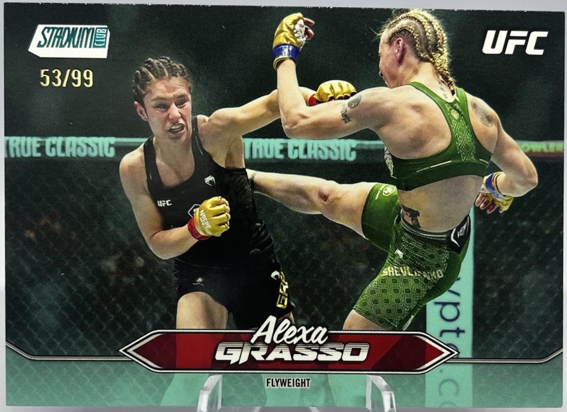Alexa Grasso 2025 Topps Stadium Club UFC Base #123 Green