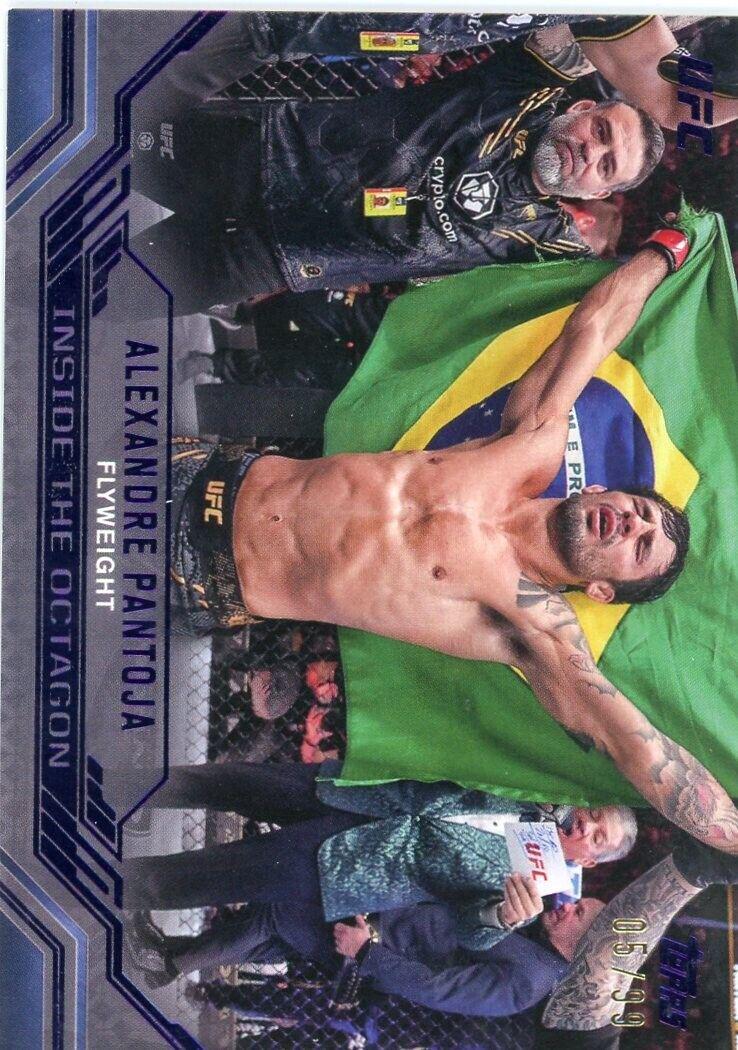 Alexandre Pantoja 2024 Topps Knockout UFC Inside the Octagon #ITO-6 Purple