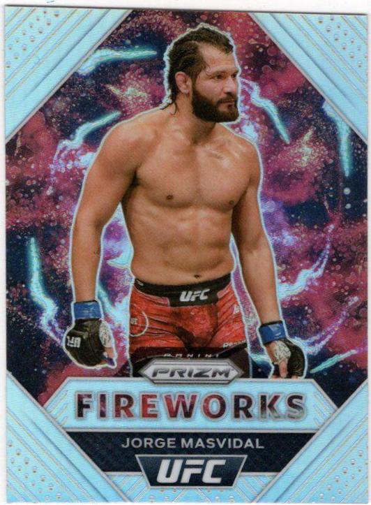 Jorge Masvidal 2021 Panini Prizm UFC Fireworks #16 Silver