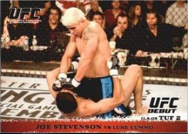 Joe Stevenson / Luke Cummo 2009 Topps UFC Round 1 Base #29 Black
