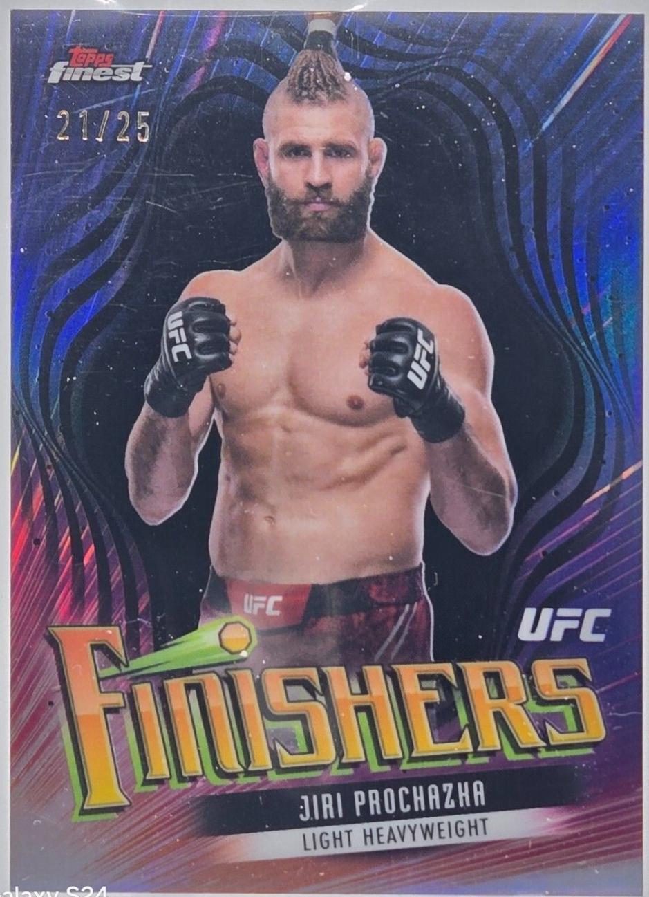 Jiri Prochazka 2024 Topps Finest UFC Finishers #FIN-15 Black Refractor
