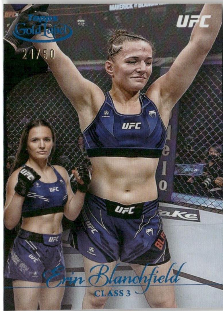 Erin Blanchfield 2024 Topps Gold Label UFC Base Class III #35 Blue
