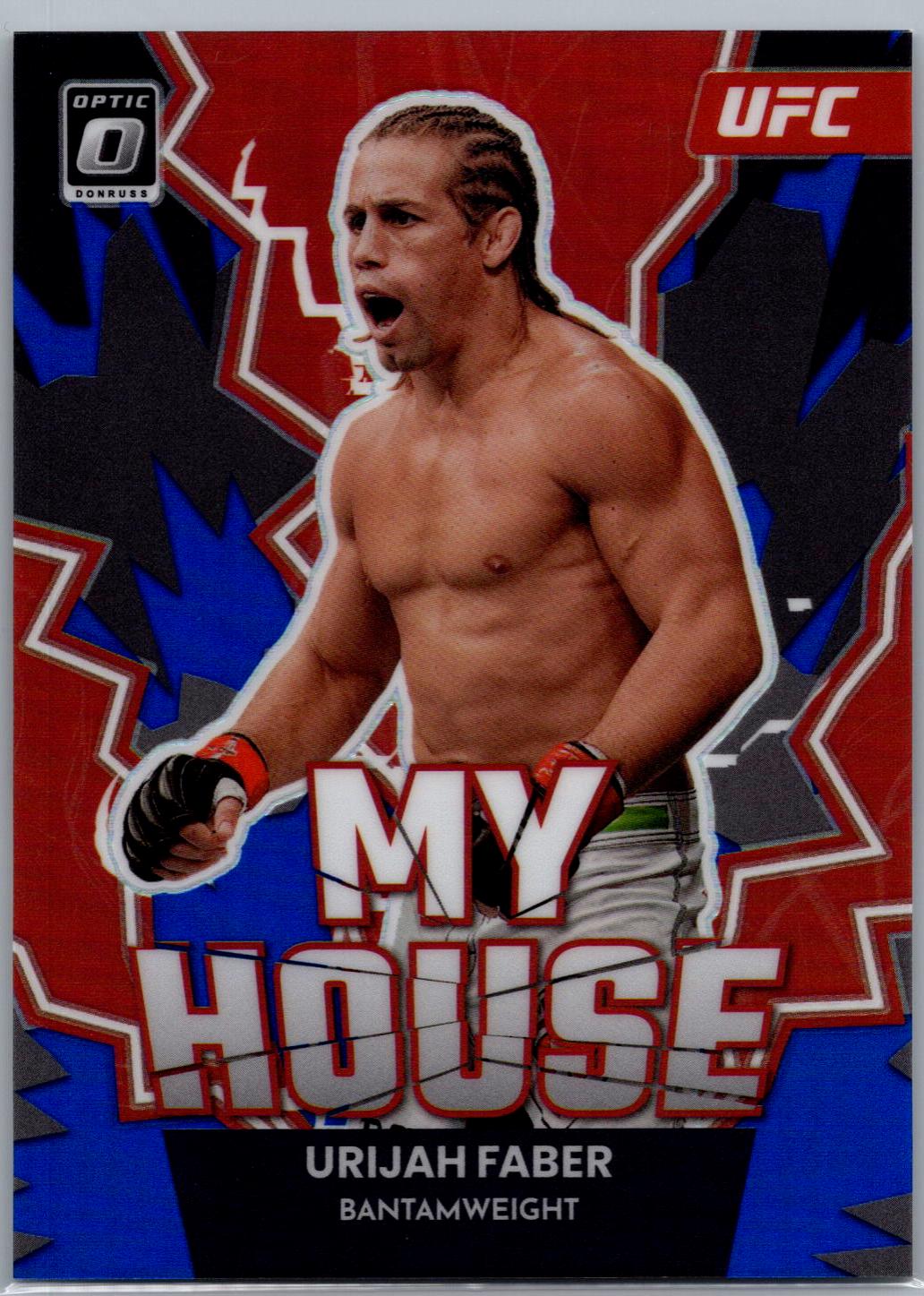 Urijah Faber 2023 Panini Donruss Optic UFC My House #25 Blue