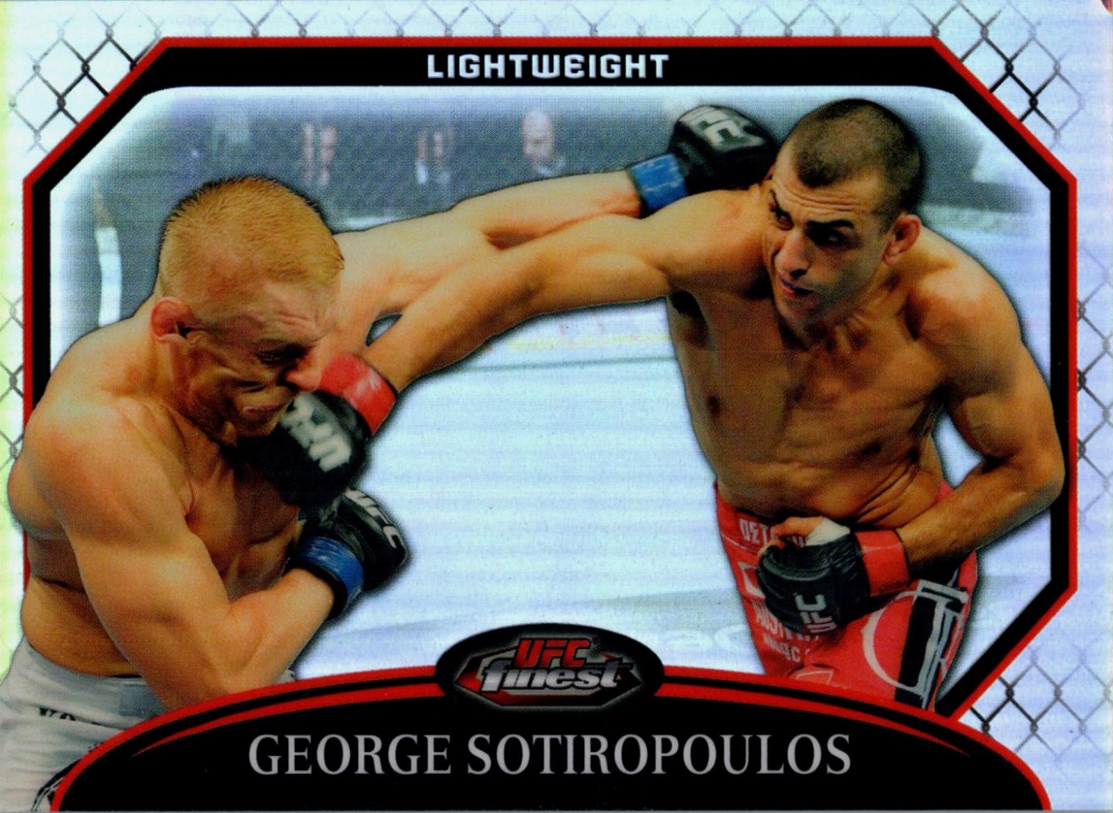 George Sotiropoulos 2011 Topps Finest UFC Base #39 Refractor