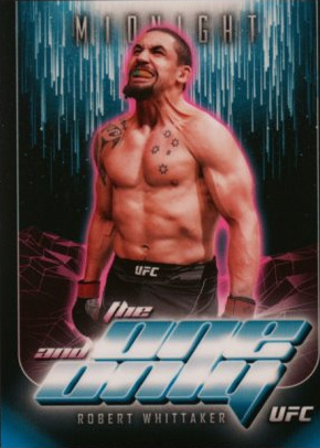 Robert Whittaker 2024 Topps Midnight UFC The One and Only #TO-21 Black Light