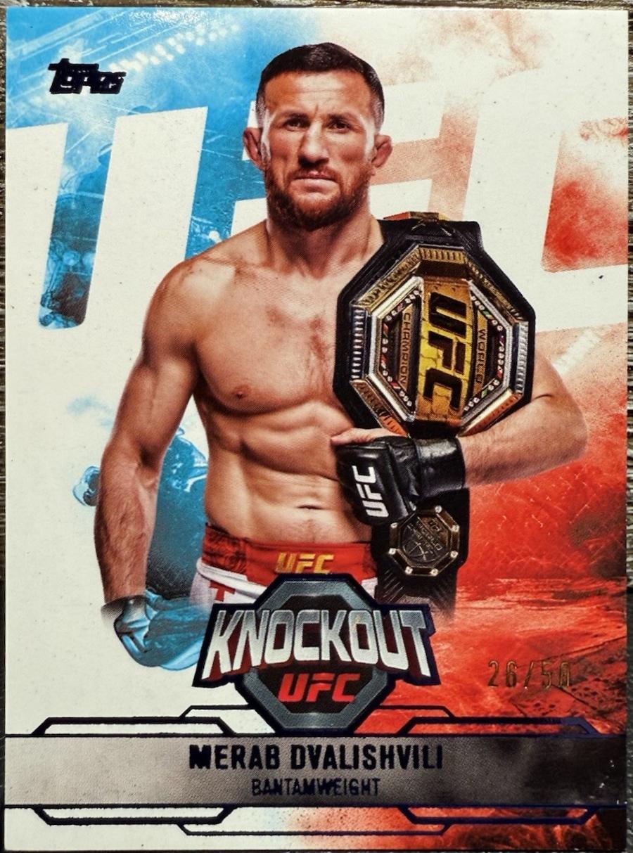 Merab Dvalishvili 2025 Topps Knockout UFC Base #7 Blue