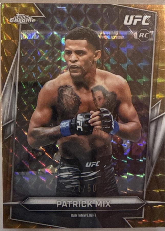 Patrick Mix 2026 Topps Chrome UFC Base #9 Gold Geometric Refractor