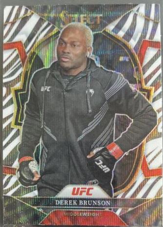 Derek Brunson 2023 Panini Select UFC Concourse #62 Zebra