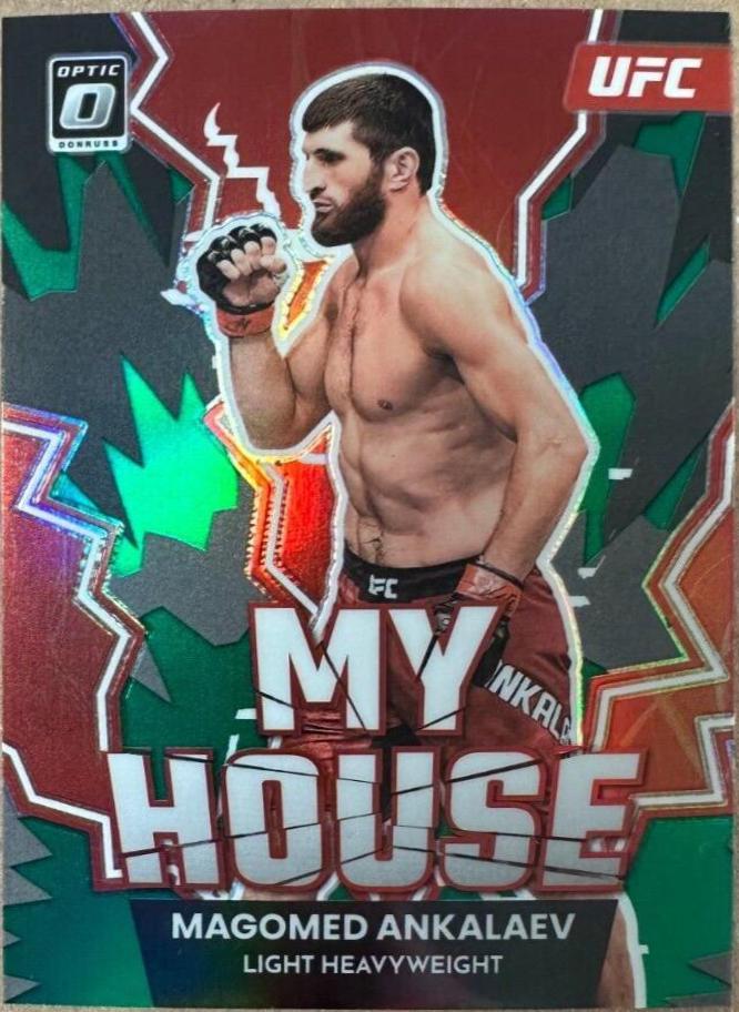 Magomed Ankalaev 2023 Panini Donruss Optic UFC My House #11 Green