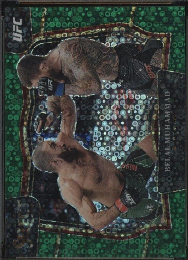 Belal Muhammad 2023 Panini Select UFC Octagonside #264 Green Disco