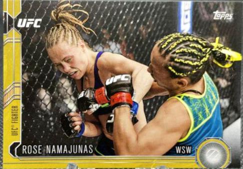 Rose Namajunas 2015 Topps UFC Chronicles Base #259 Gold
