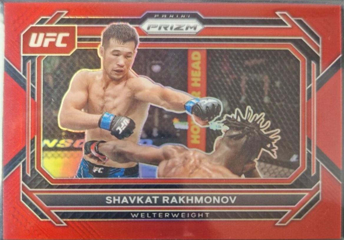 Shavkat Rakhmonov 2023 Panini Prizm UFC Base #81 Red