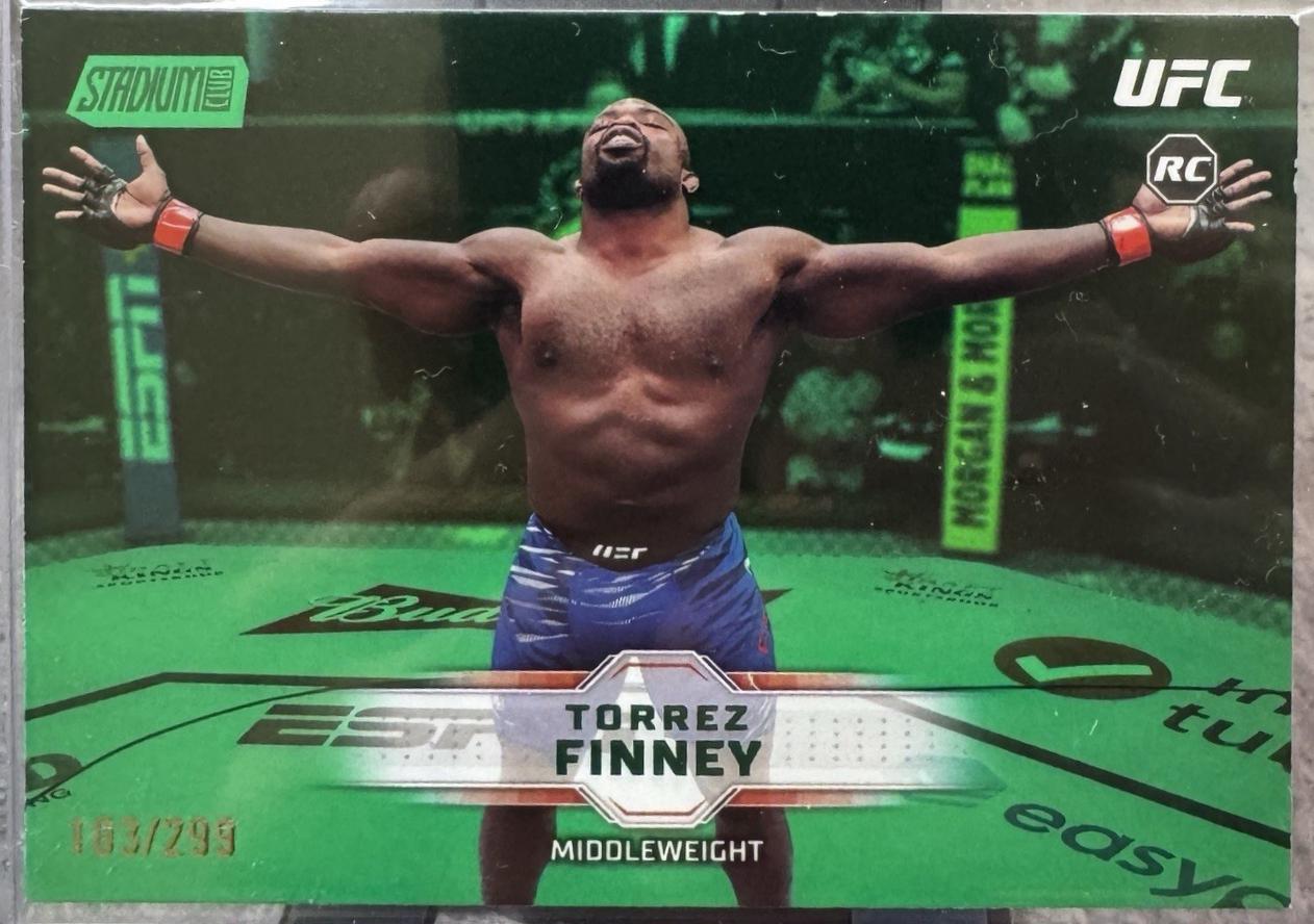 Torrez Finney 2026 Topps Stadium Club UFC Base #174 Green