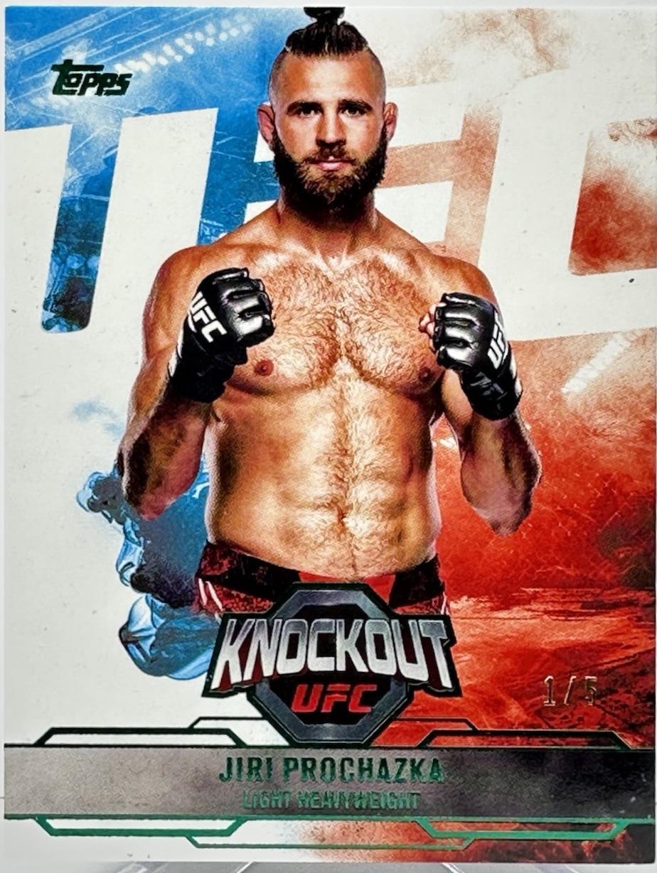 Jiri Prochazka 2025 Topps Knockout UFC Base #91 Lime Green