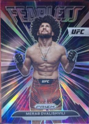 Merab Dvalishvili 2023 Panini Prizm UFC Fearless #21 Silver