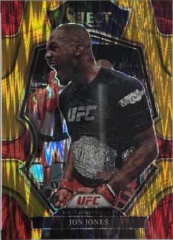Jon Jones 2023 Panini Select UFC Premier Level #154 Gold Flash