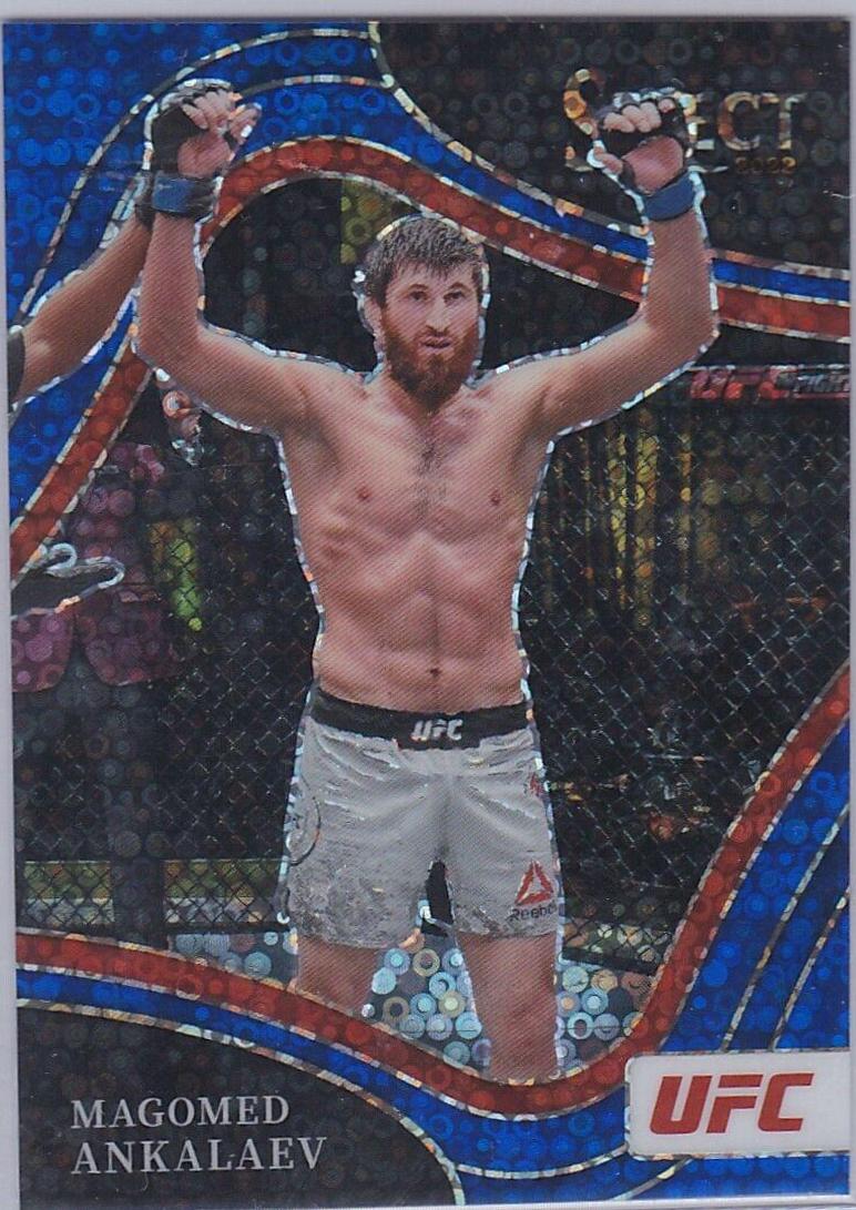 Magomed Ankalaev 2022 Panini Select UFC Octagonside #238 Blue Disco
