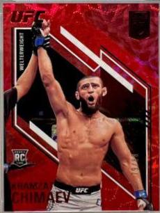 Khamzat Chimaev 2021 Panini Chronicles UFC Base Elite #156 Asia Red