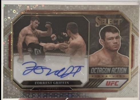 Forrest Griffin 2023 Panini Select UFC Octagon Action Signatures #12 Disco