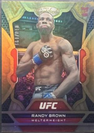 Randy Brown 2023 Panini Chronicles UFC Base Certified #228 Bronze