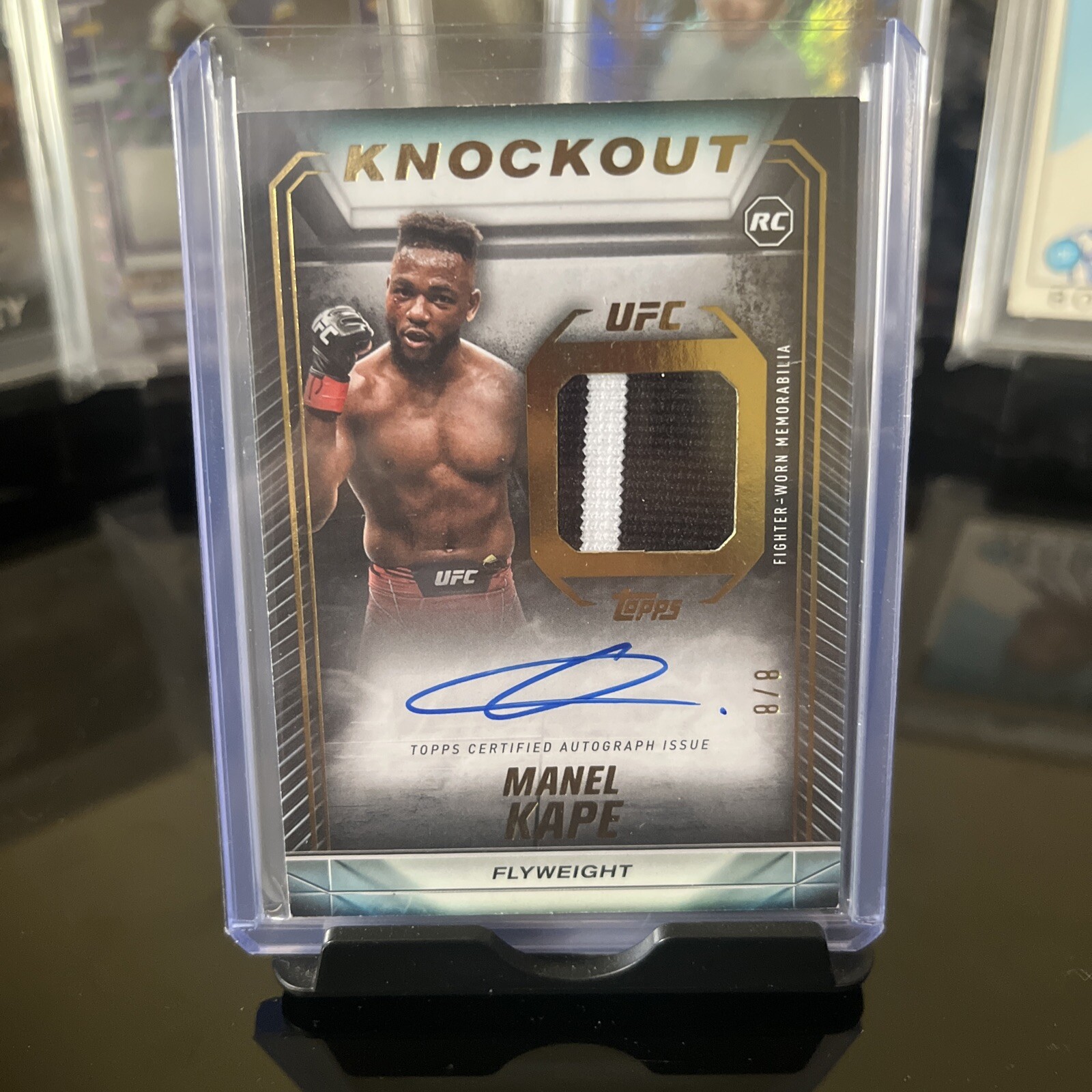 Manel Kape 2024 Topps Knockout UFC Base #32 Gold