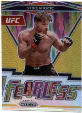 Stipe Miocic 2022 Panini Prizm UFC Fearless #8 Gold
