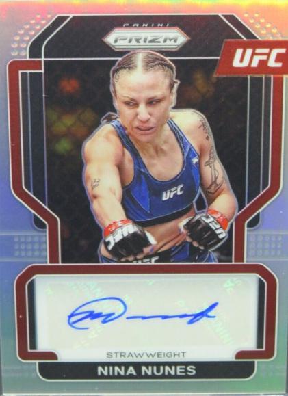 Nina Nunes 2022 Panini Prizm UFC Signatures #23 Silver