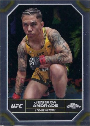 Jessica Andrade 2024 Topps Chrome UFC Base #94 Refractor