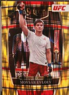 Movsar Evloev 2022 Panini Select UFC Concourse #43 Gold Flash