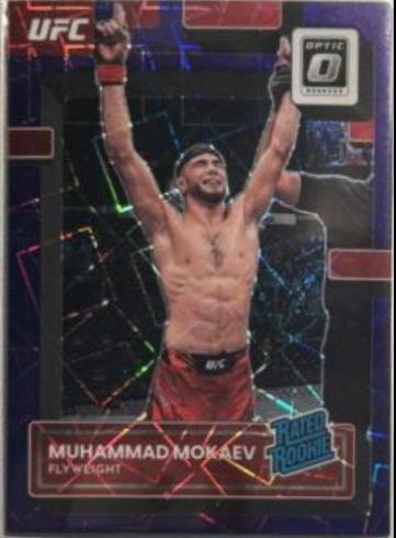 Muhammad Mokaev 2023 Panini Donruss Optic UFC Base #141 Purple Velocity
