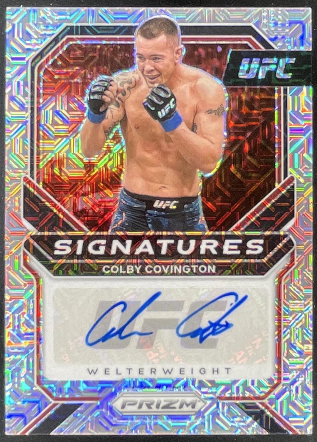 Colby Covington 2021 Panini Prizm UFC Signatures #8 Mojo