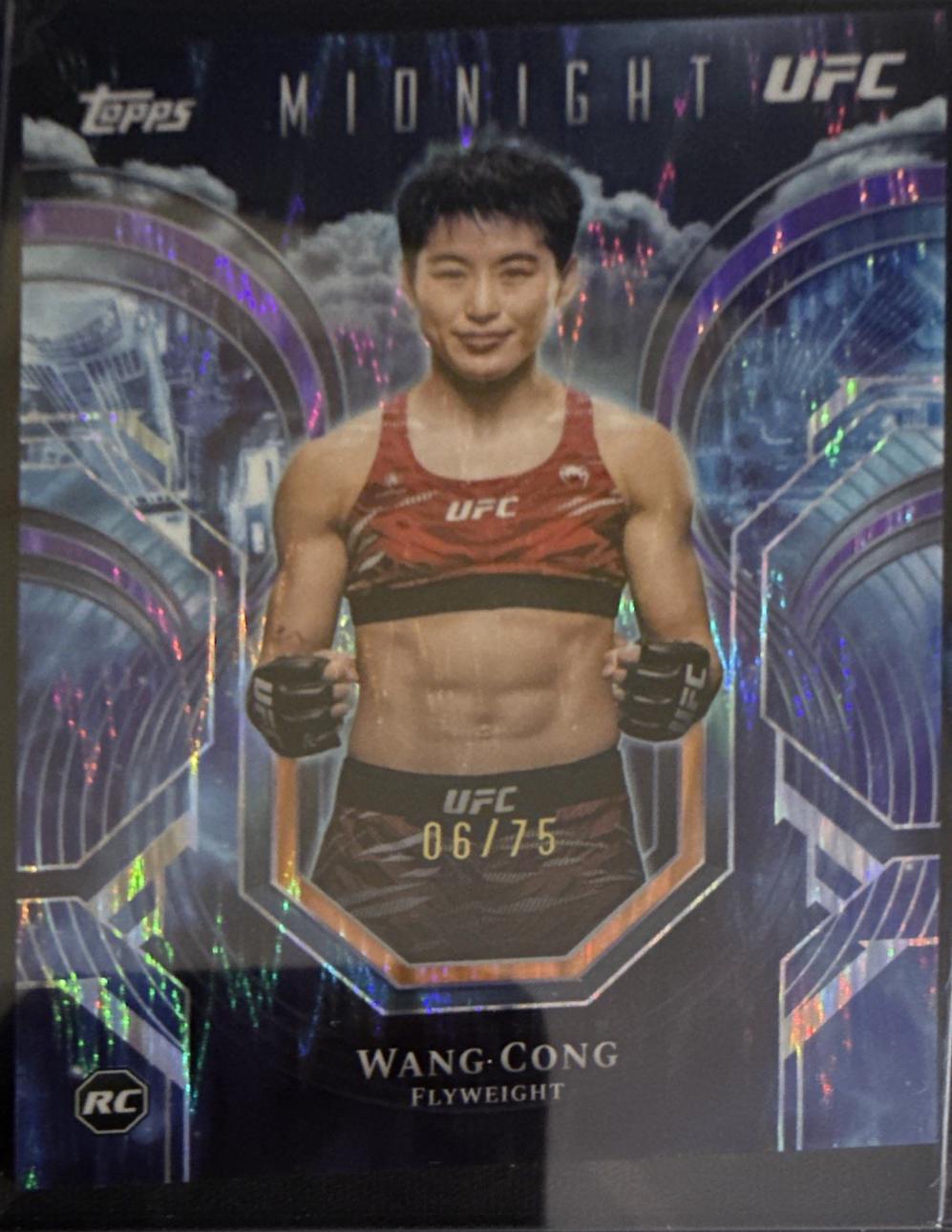 Wang Cong 2026 Topps Midnight UFC Night Watch #PC-17 Dusk