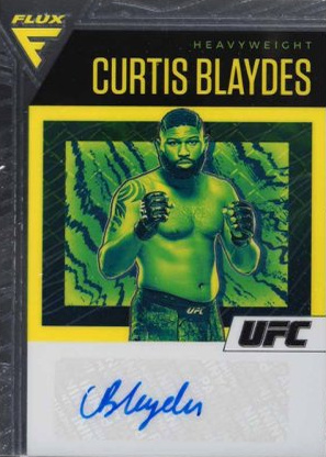 Curtis Blaydes 2021 Panini Chronicles UFC Flux Auto #29 Black
