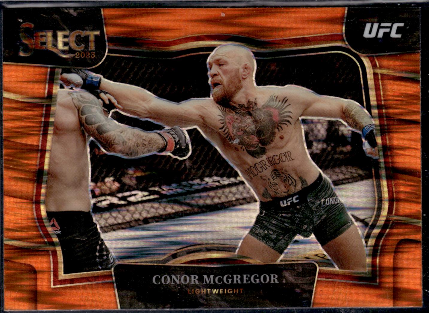 Conor McGregor 2023 Panini Select UFC Octagonside #296 Orange Flash