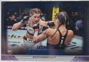 Jasmine Jasudavicius 2024 Topps Knockout UFC Base #50 Blue