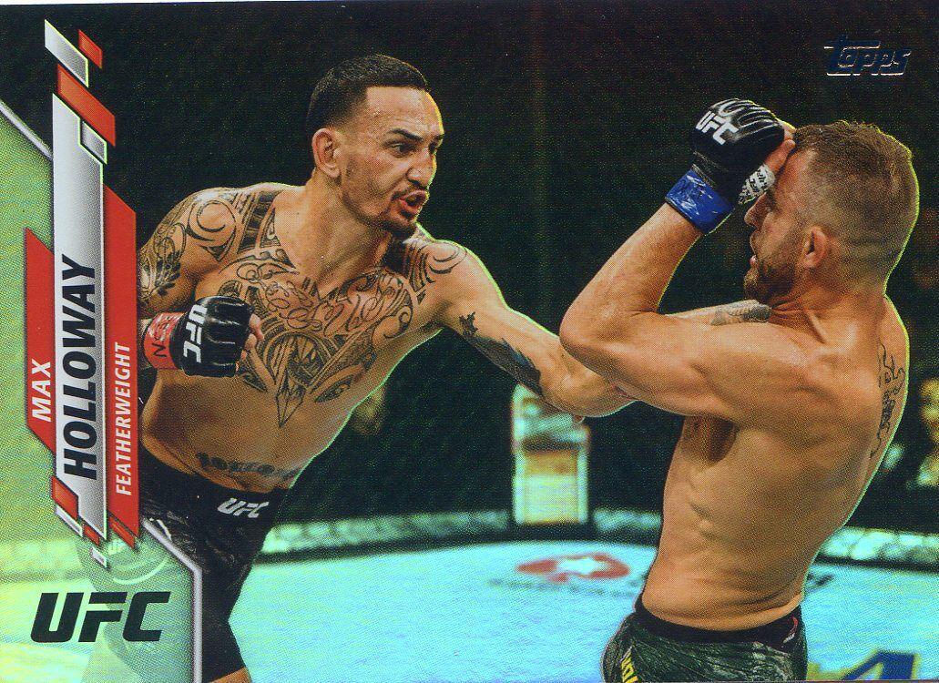 Max Holloway 2020 Topps UFC Base #47 Rainbow Foil